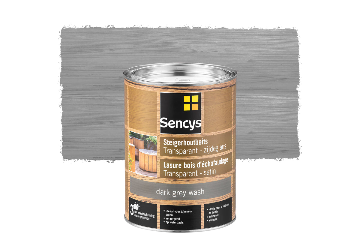 Sencys steigerhoutbeits transparant dark grey wash 2,5L