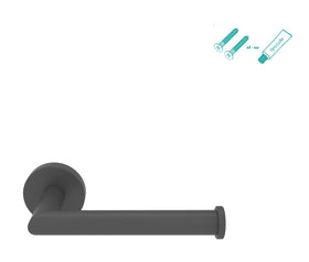 Aquavive toiletrolhouder mat zwart