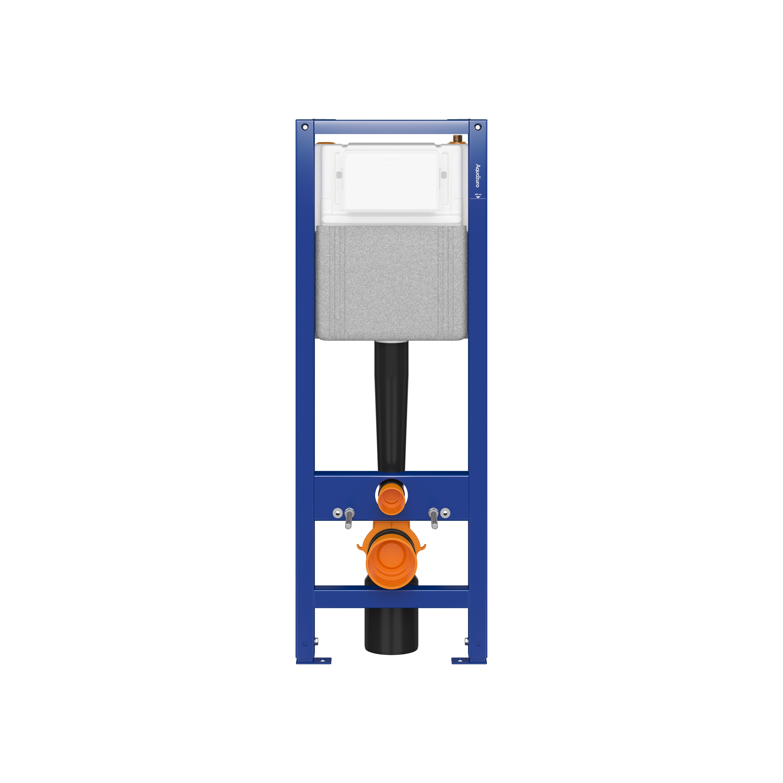 Aquazuro inbouwreservoir set Iris 2 | Quick release & Soft-close toiletzitting | Randloos toiletpot