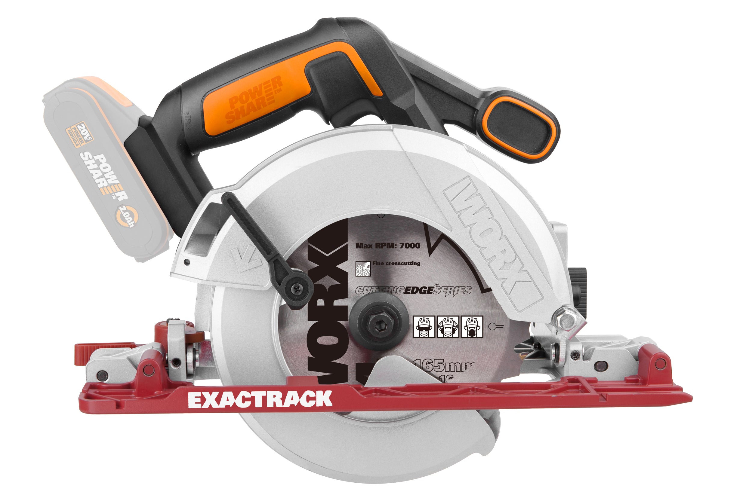 Worx cirkelzaag WX530.9 20V (zonder accu)