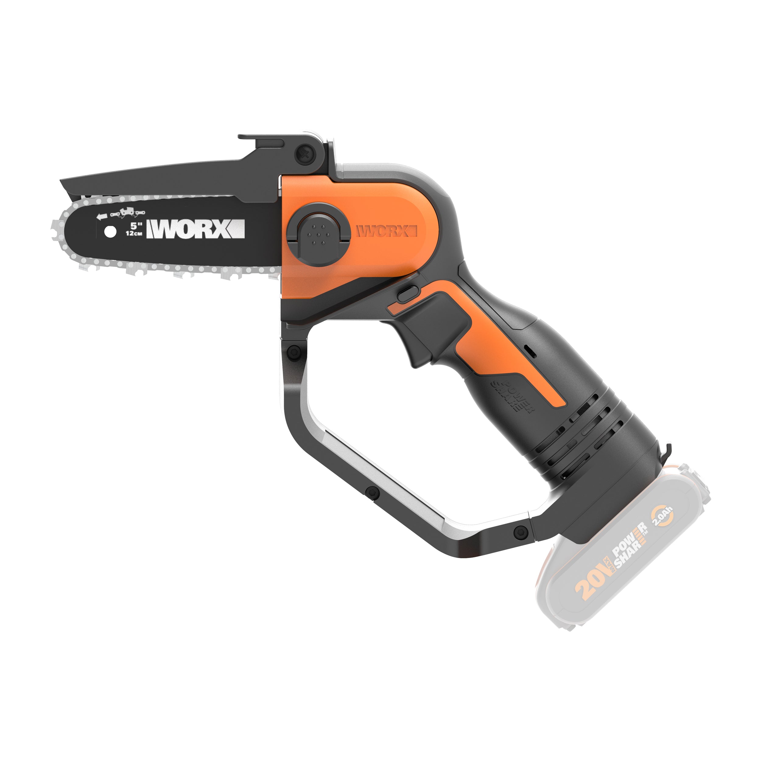 Worx accu kettingzaag WG324E.9 20V 2Ah (zonder accu)