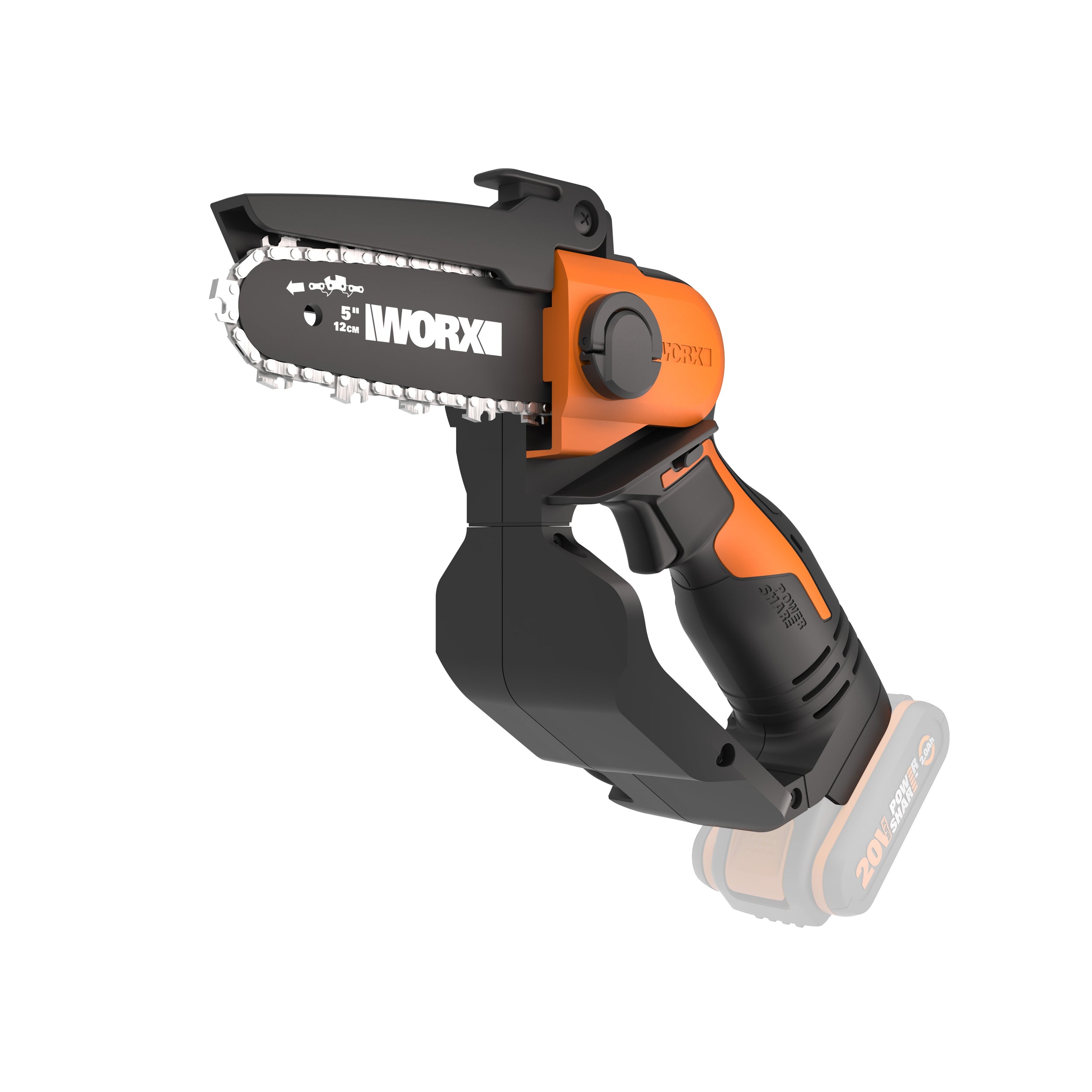 Worx accu kettingzaag WG324E.9 20V 2Ah (zonder accu)
