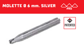 Rubi snijwieltje SILVER in houder 6mm voor Speed Magnet