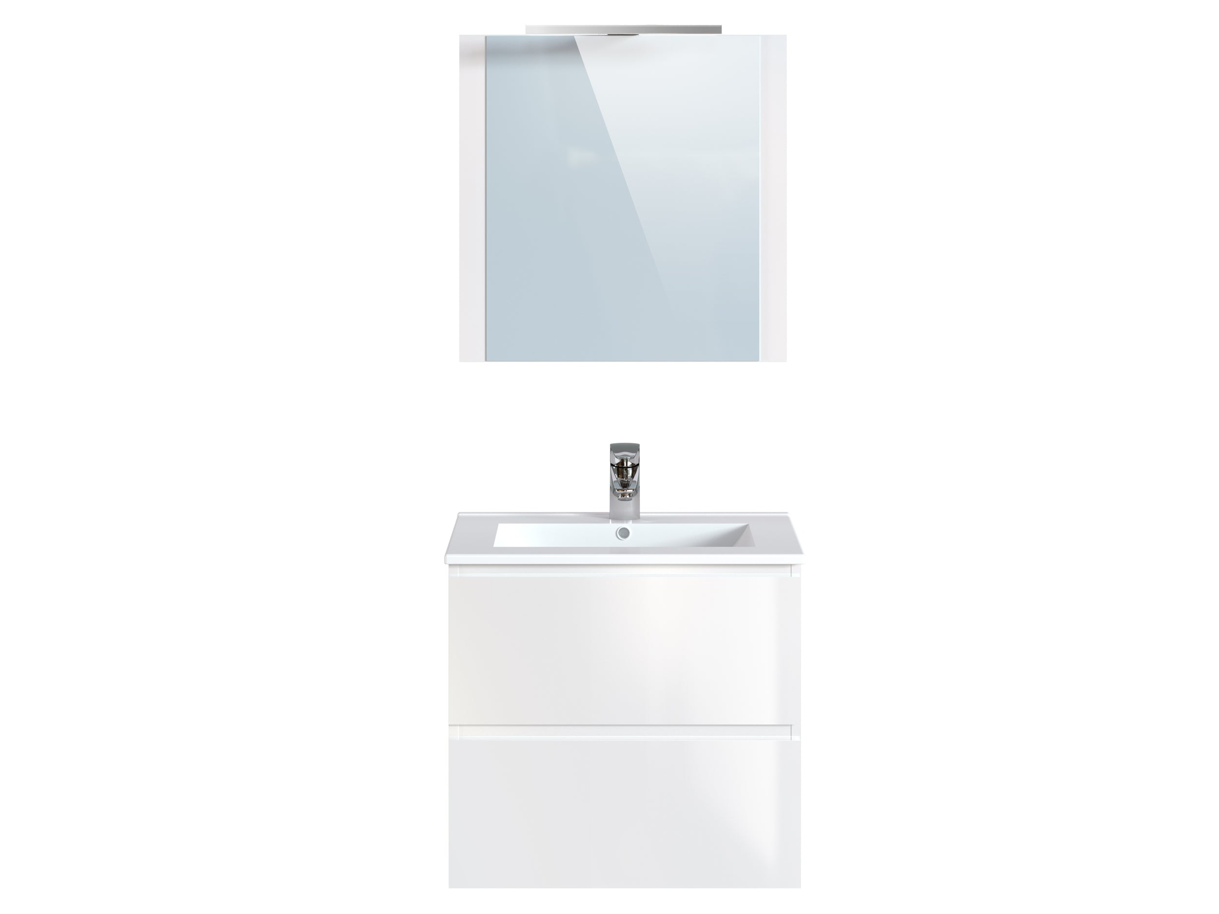 T-Bath badmeubelset Milenio 60cm glanzend wit