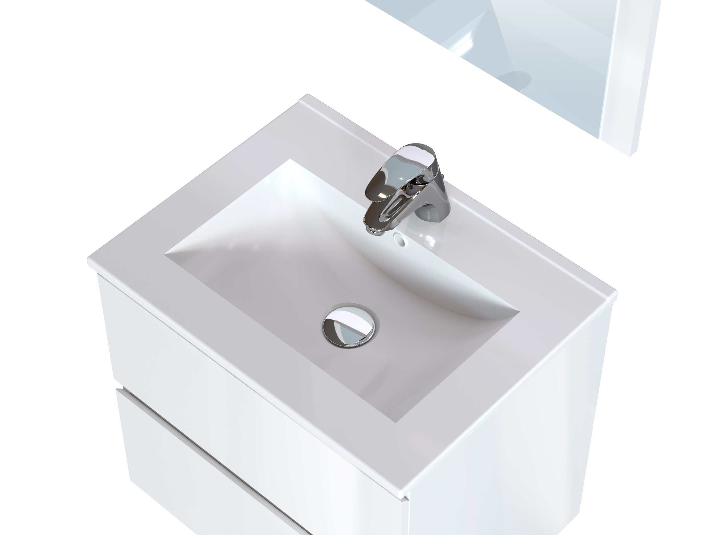 T-Bath badmeubelset Milenio 60cm glanzend wit