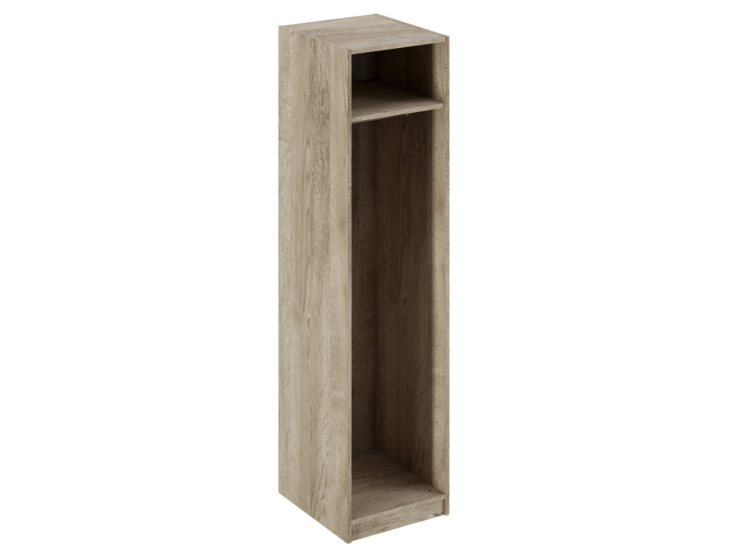 Hangkast module met plank eiken 200x50cm