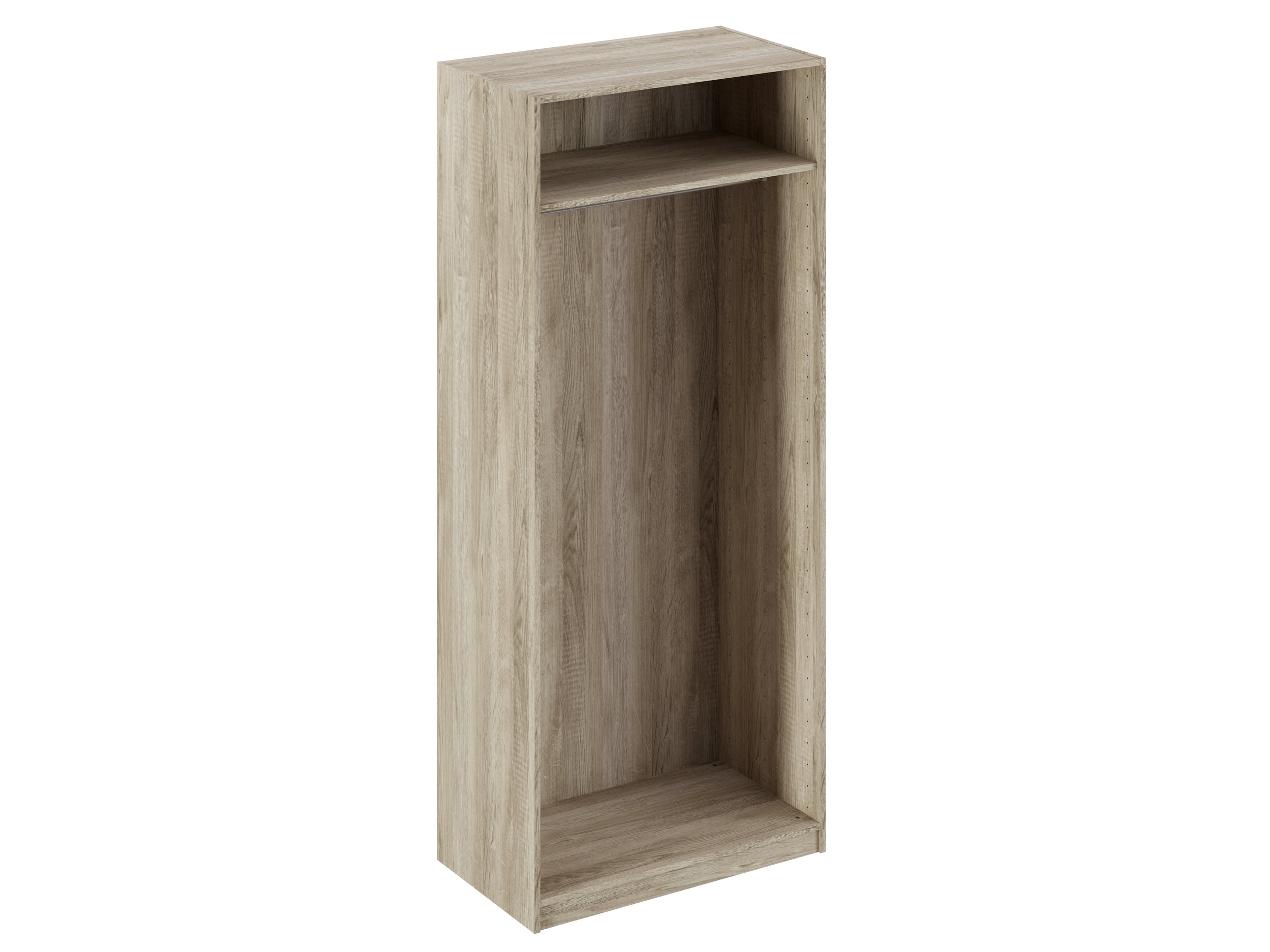 Hangkast module met plank eiken 235x100cm