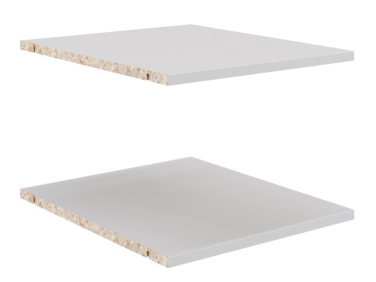 Planken voor kast module wit 50cm - 2 stuks