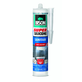 Bison siliconenkit super silicone sanitair transparant 300ml