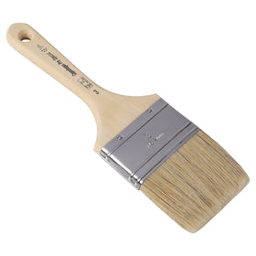 Copenhagen Pro 2 componenten Platte kwast 5*, mt. 3, Wit Chinees varkenshaar, FSC houten steel