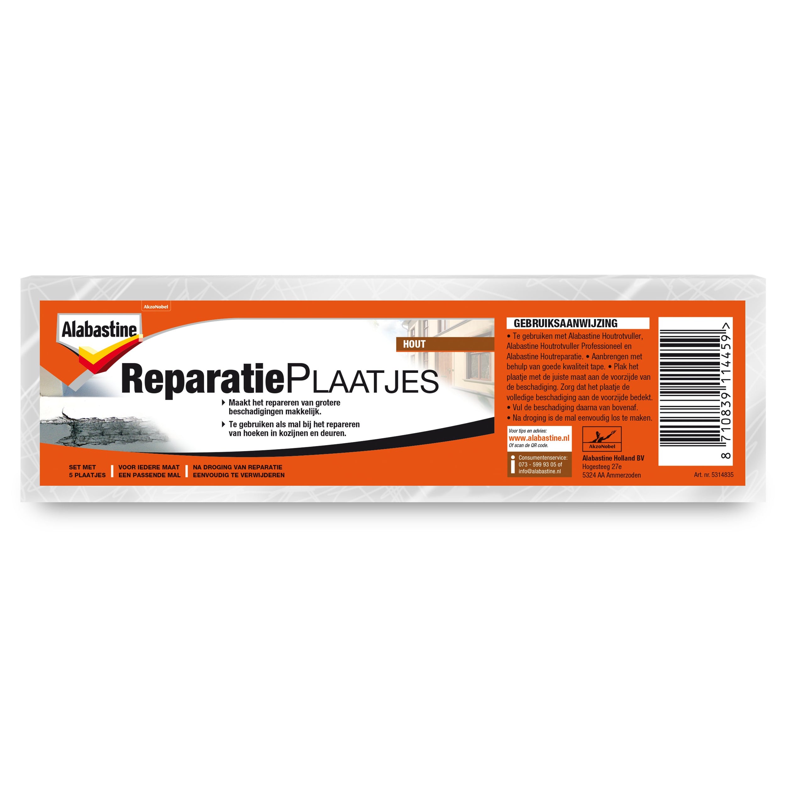 Alabastine reparatieplaatjes