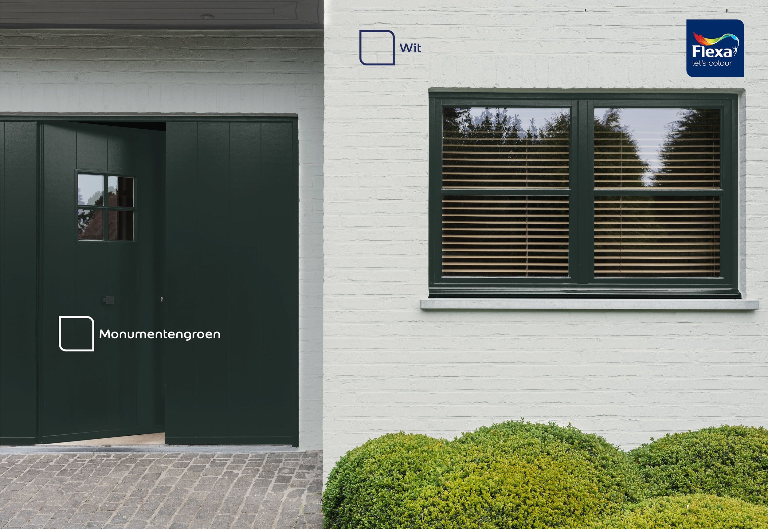 Flexa lak Strak de Lak hoogglans monumentengroen 750ml