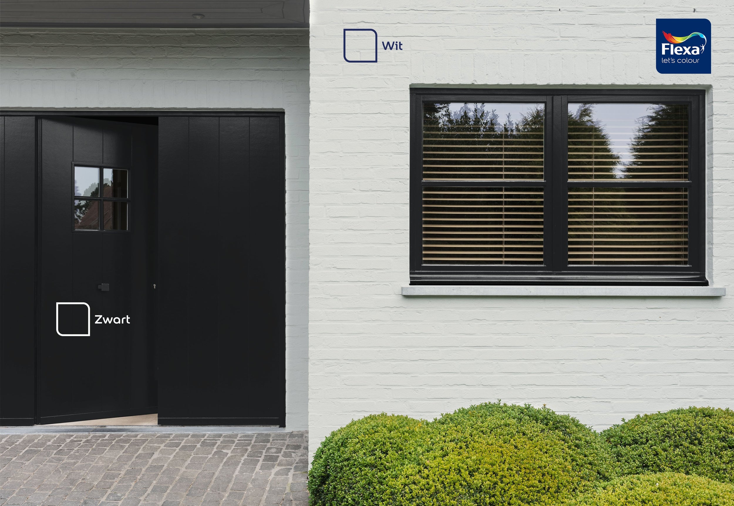 Flexa lak Strak de Lak zijdeglans zwart 750ml