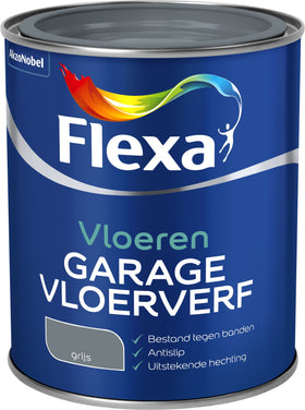 Flexa garage vloerverf grijs waterborne 750ml