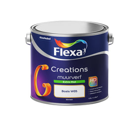 Flexa creations muurverf extra mat base w05 2,5 l
