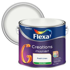Flexa muurverf Creations extra mat 3000 fresh linen 2,5L