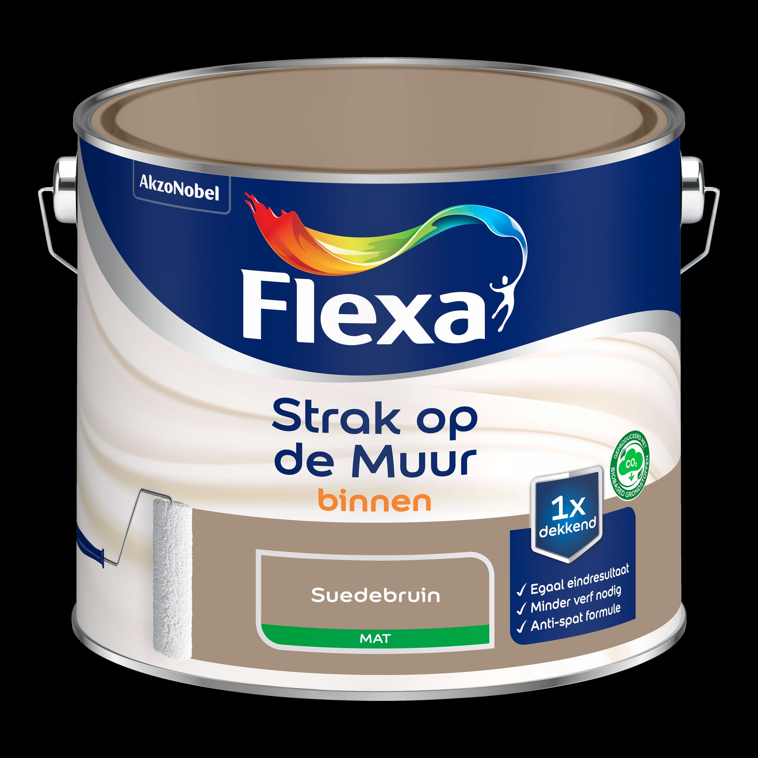 Flexa muurverf Strak op de Muur mat suedebruin 2,5L