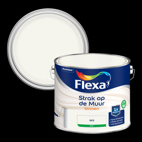 Flexa muurverf Strak op de Muur mat wit 2,5L