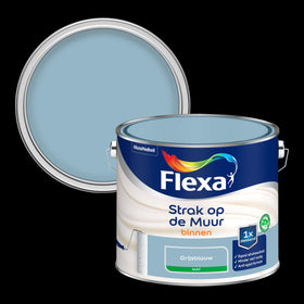 Flexa muurverf Strak op de Muur mat grijsblauw 2,5L