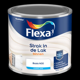 Flexa strak in de lak zijdeglans watergedragen basis n00 500ml
