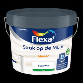 Flexa strak op de muur mat watergedragen w05 2,5l
