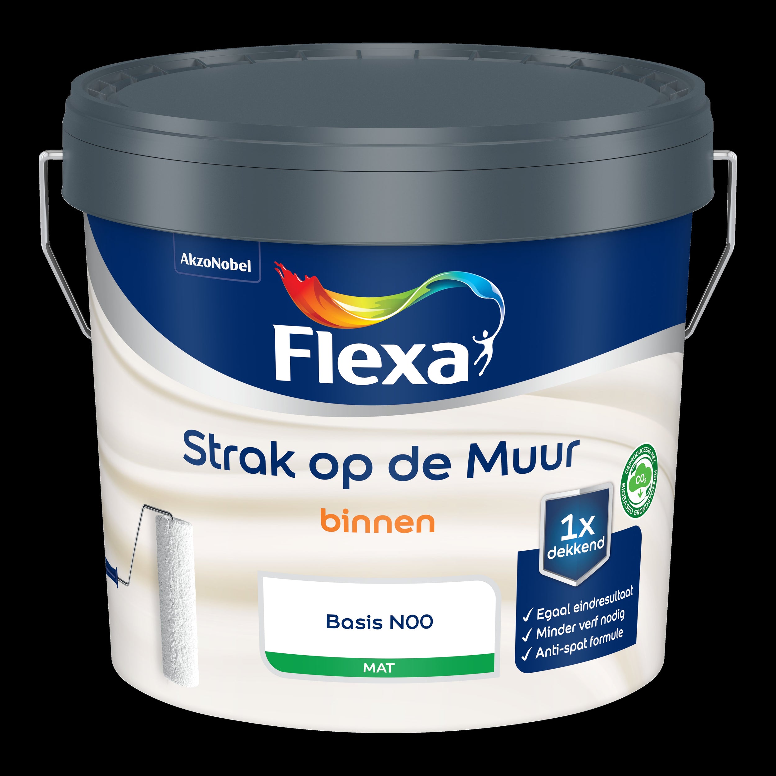 Flexa strak op de muur mat watergedragen n00 5l