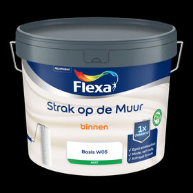 Flexa strak op de muur mat watergedragen w05 10l