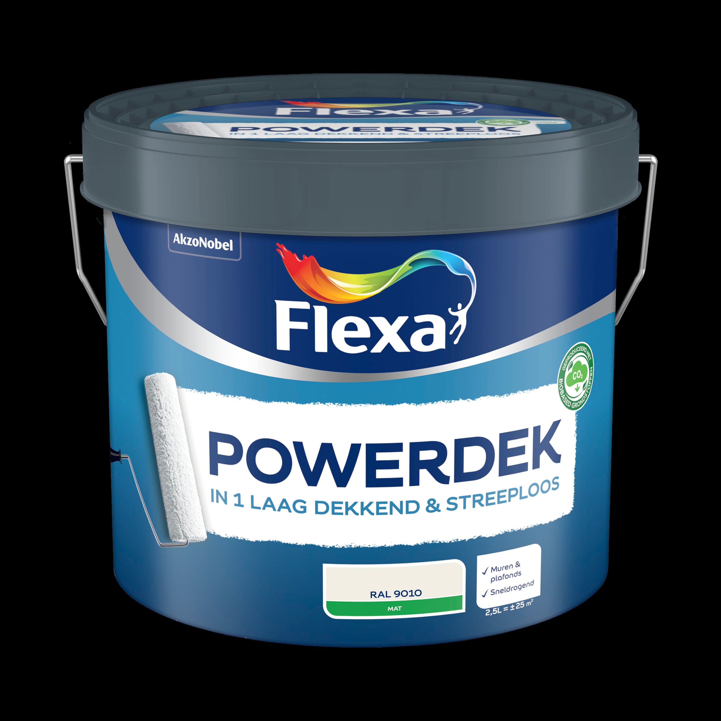 Flexa muurverf Powerdek Muren & Plafonds 9010 2,5L