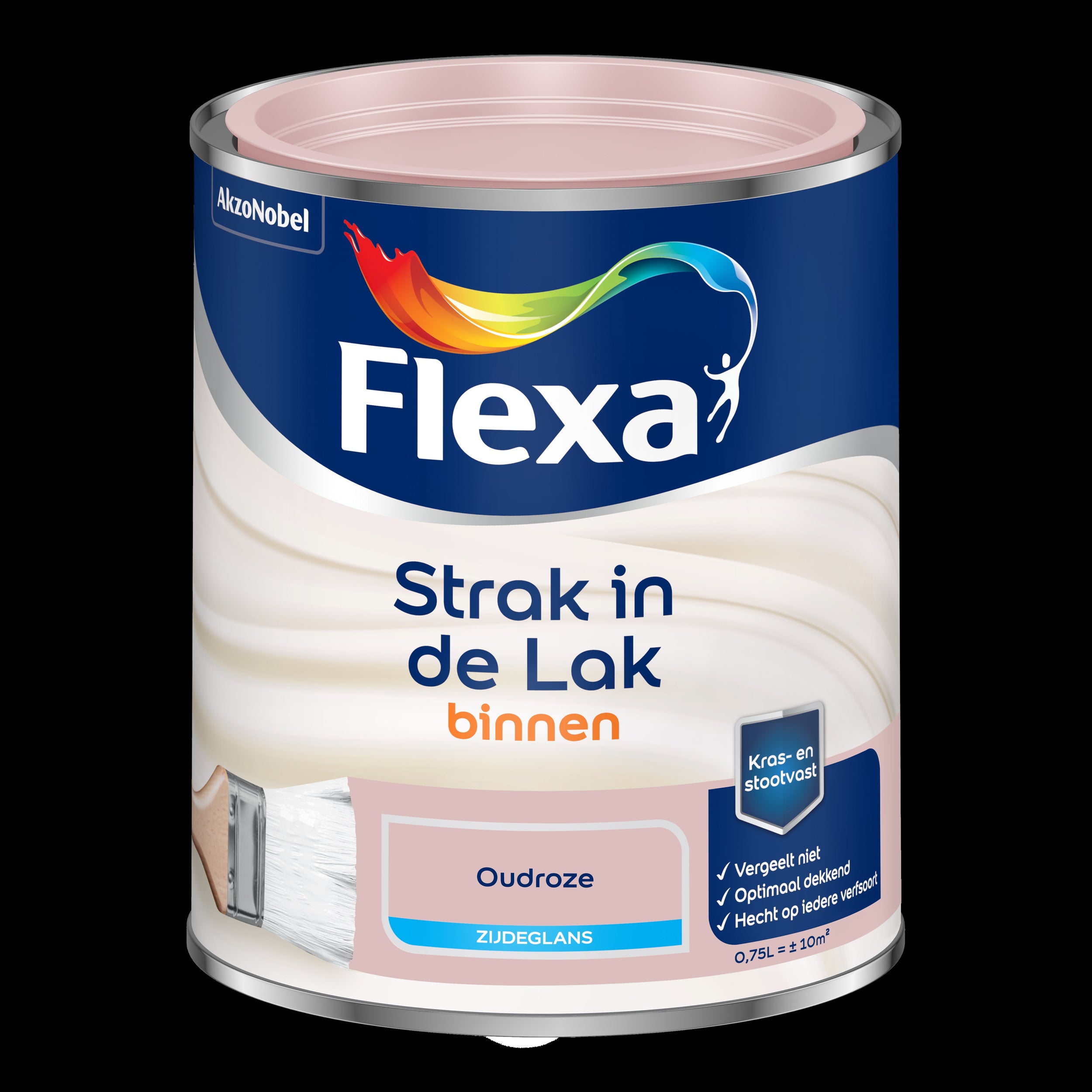 Flexa strak in de lak zijdeglans oudroze 750ml