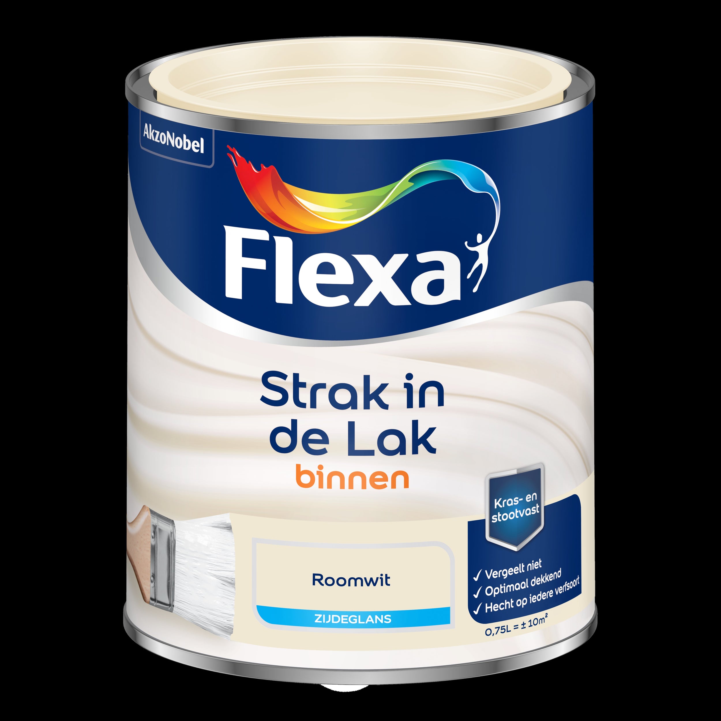 Flexa strak in de lak zijdeglans roomwit 750ml