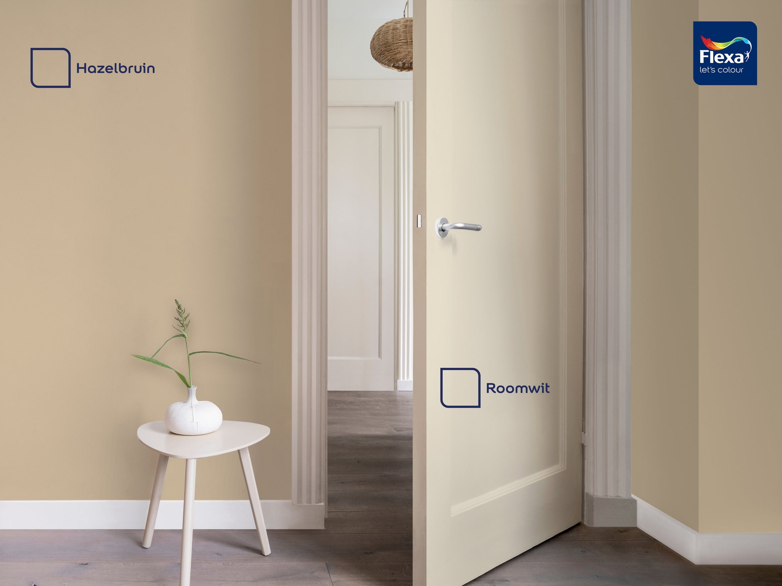 Flexa strak in de lak zijdeglans roomwit 750ml