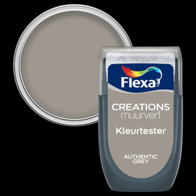Flexa muurverf tester Creations authentic grey 30ml