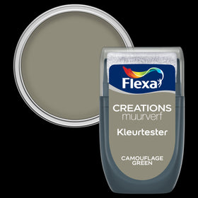 Flexa muurverf tester Creations camouflage green 30ml