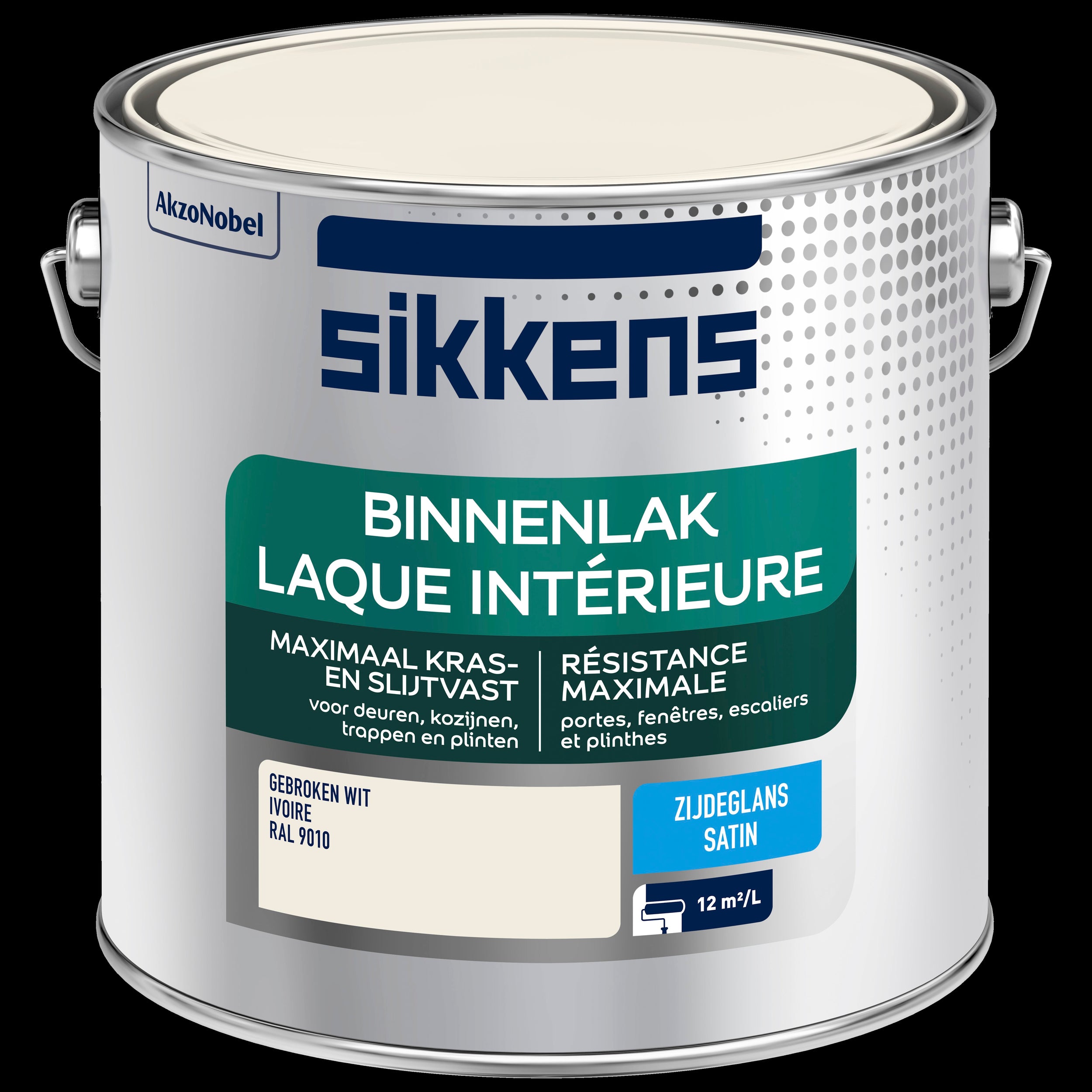 Sikkens binnenlak zijdeglans RAL 9010 2,5L