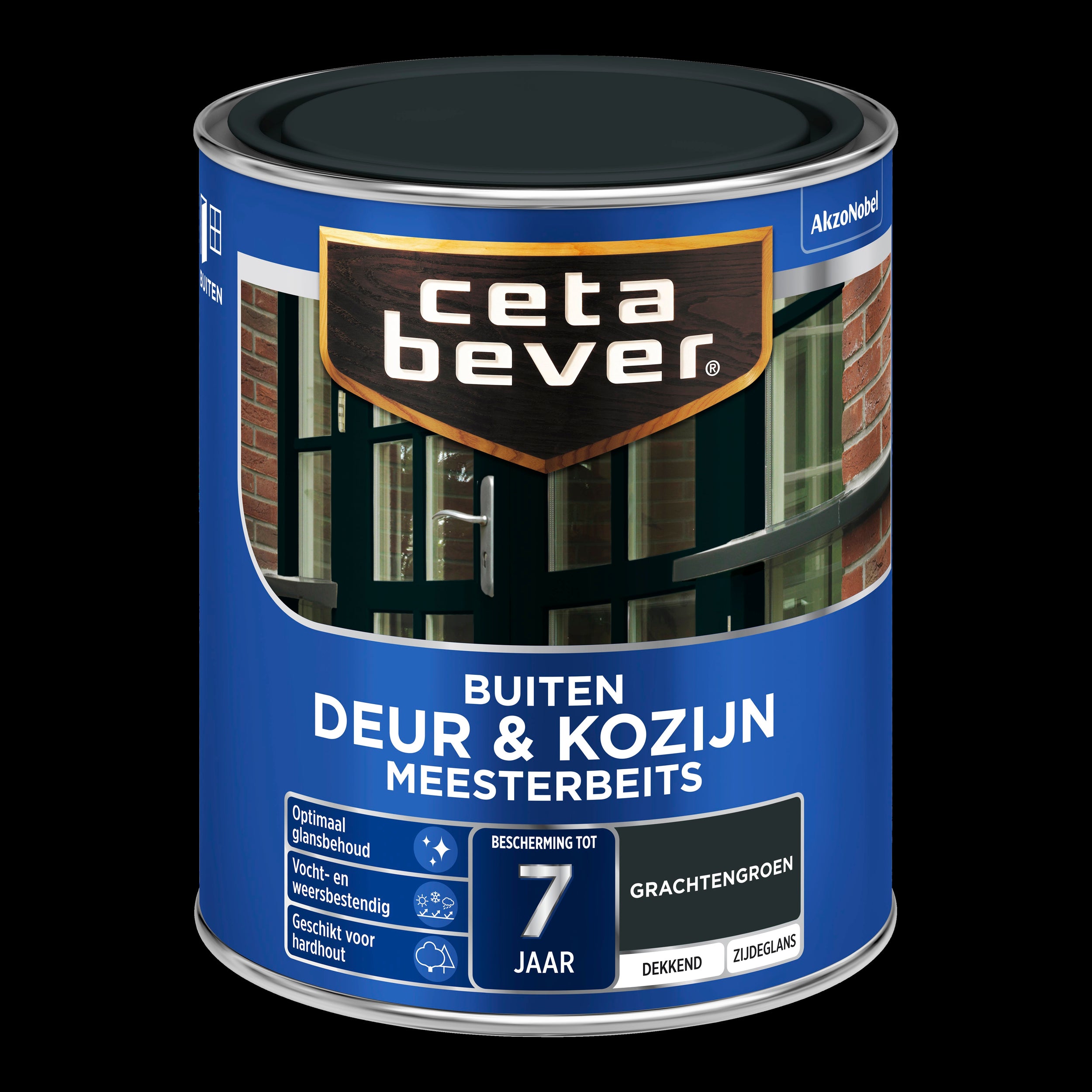 CetaBever dekkend meesterbeits deur & kozijn 650 gracht groen 750 ml