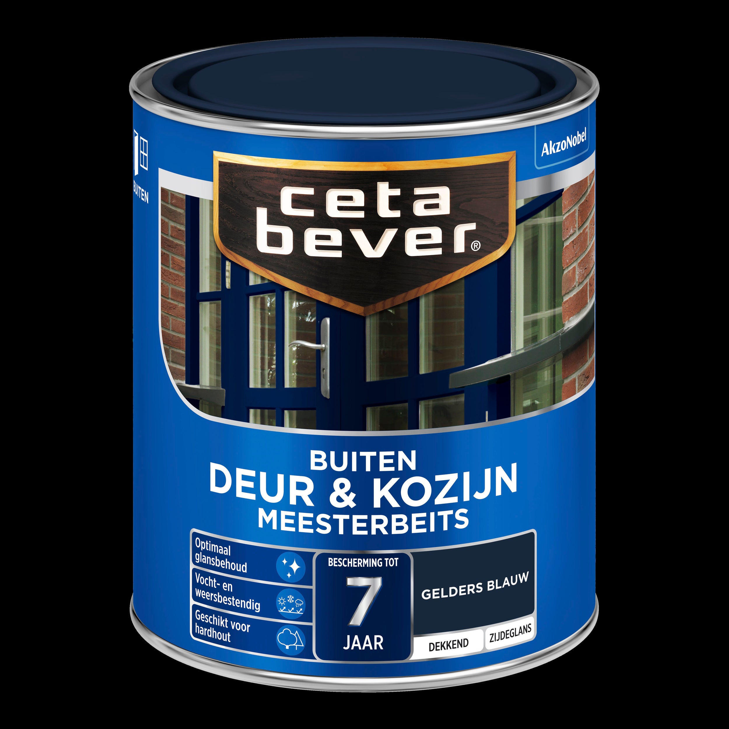 CetaBever dekkend meesterbeits deur & kozijn 906 gelders blauw 750 ml