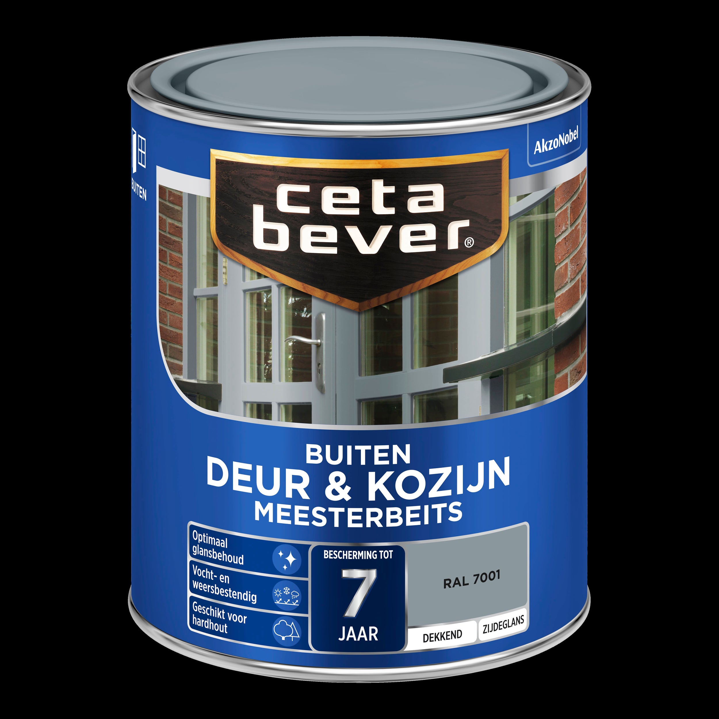 CetaBever dekkend meesterbeits deur & kozijn ral 7001 750 ml