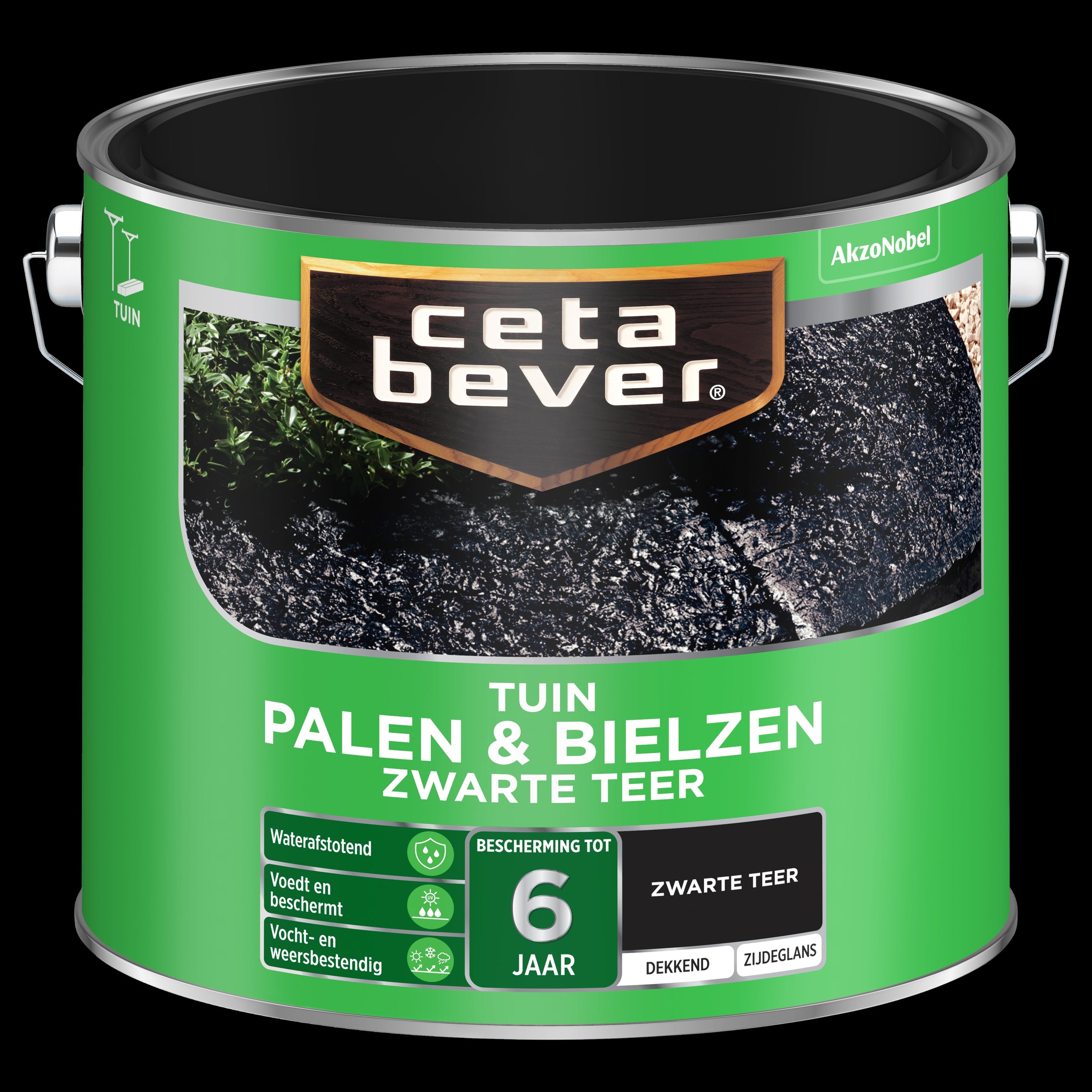 CetaBever palen & bielzen zwarte teer 2,5 l