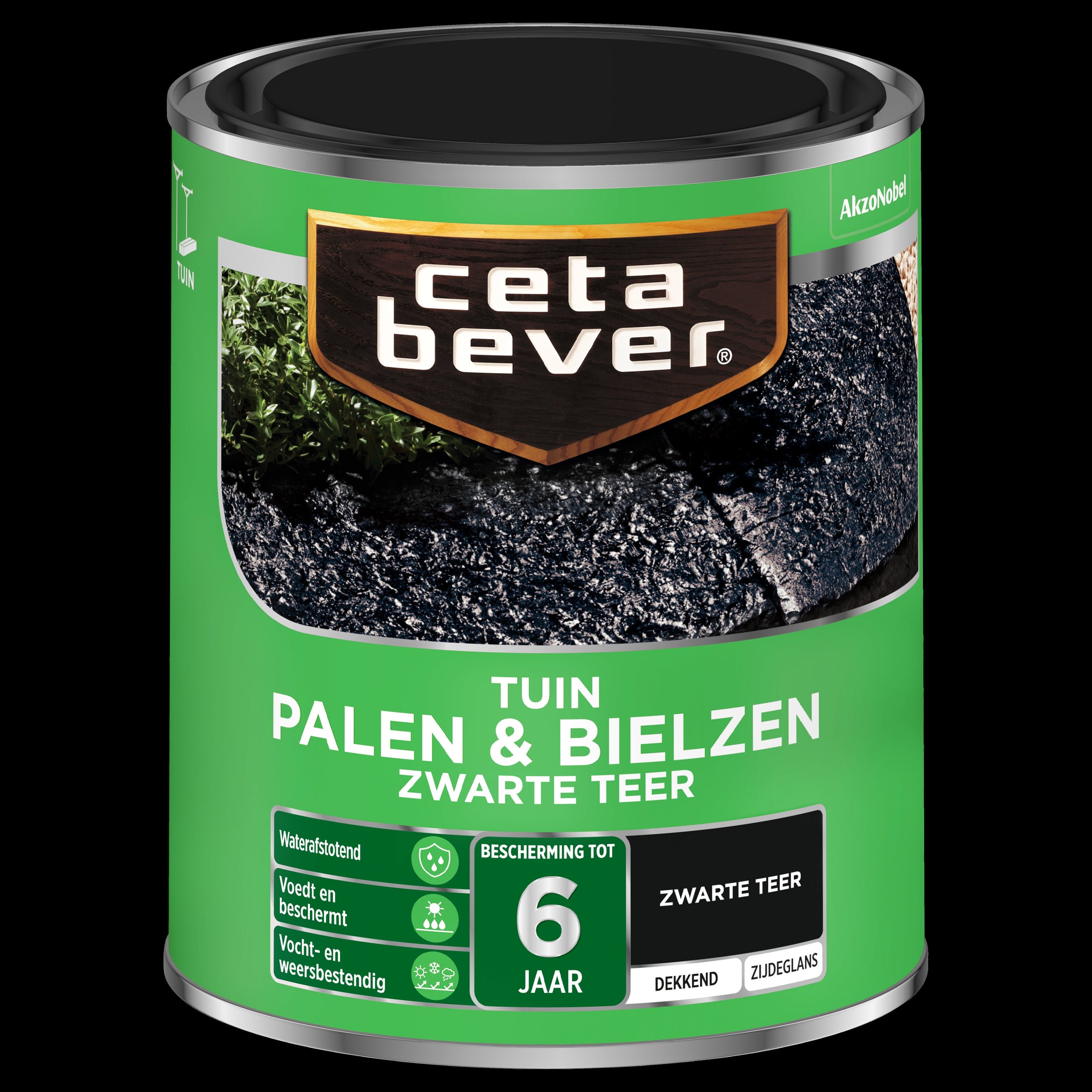 CetaBever palen & bielzen zwarte teer 750 ml