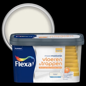 Flexa lak Mooi Makkelijk Vloeren & Trappen zijdeglans gebroken wit 2,5L