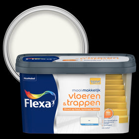 Flexa lak Mooi Makkelijk Vloeren & Trappen zijdeglans wit 2,5L