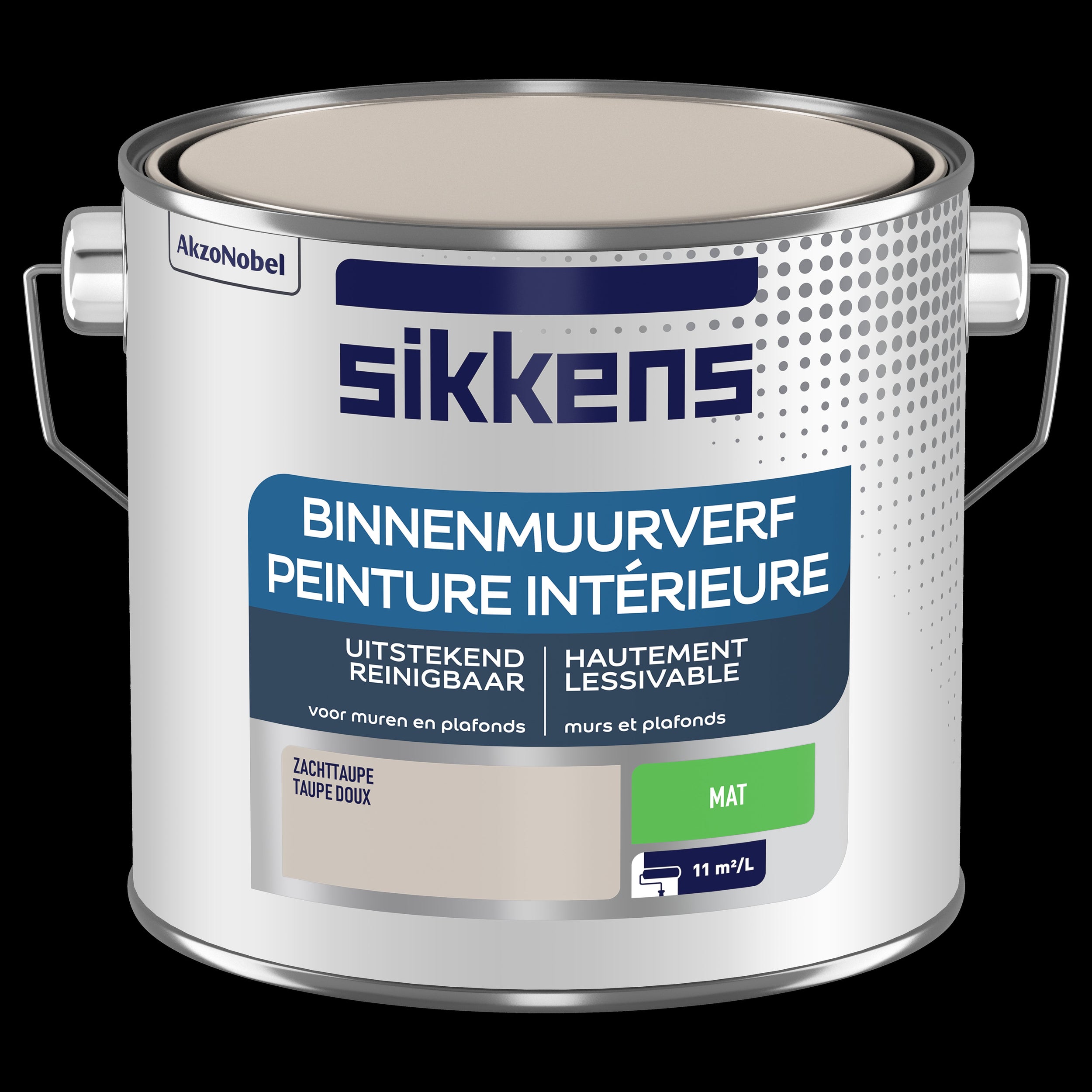 Sikkens muurverf binnen zacht taupe mat 2,5L afwasbaar