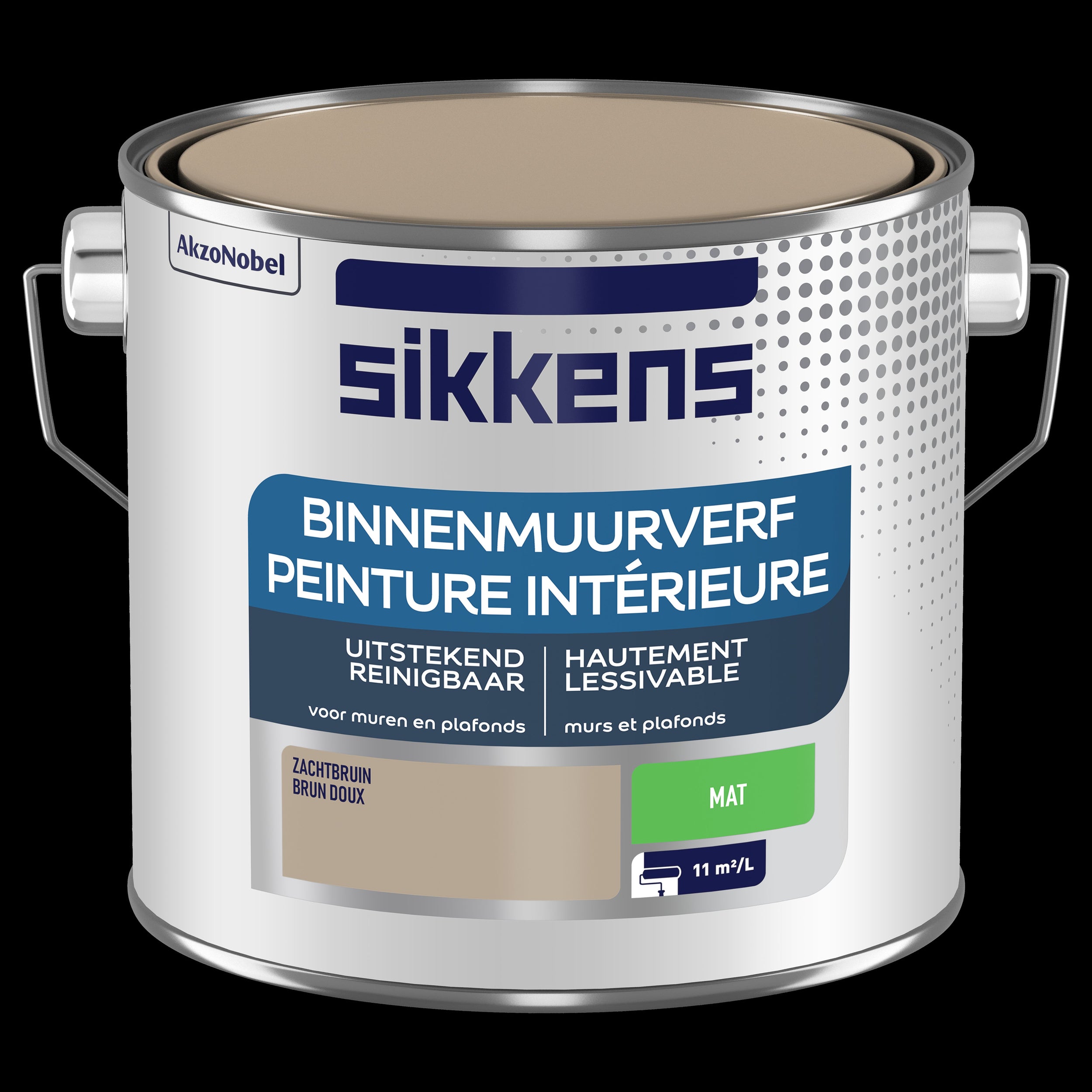 Sikkens muurverf binnen zachtbruin mat 2,5L afwasbaar