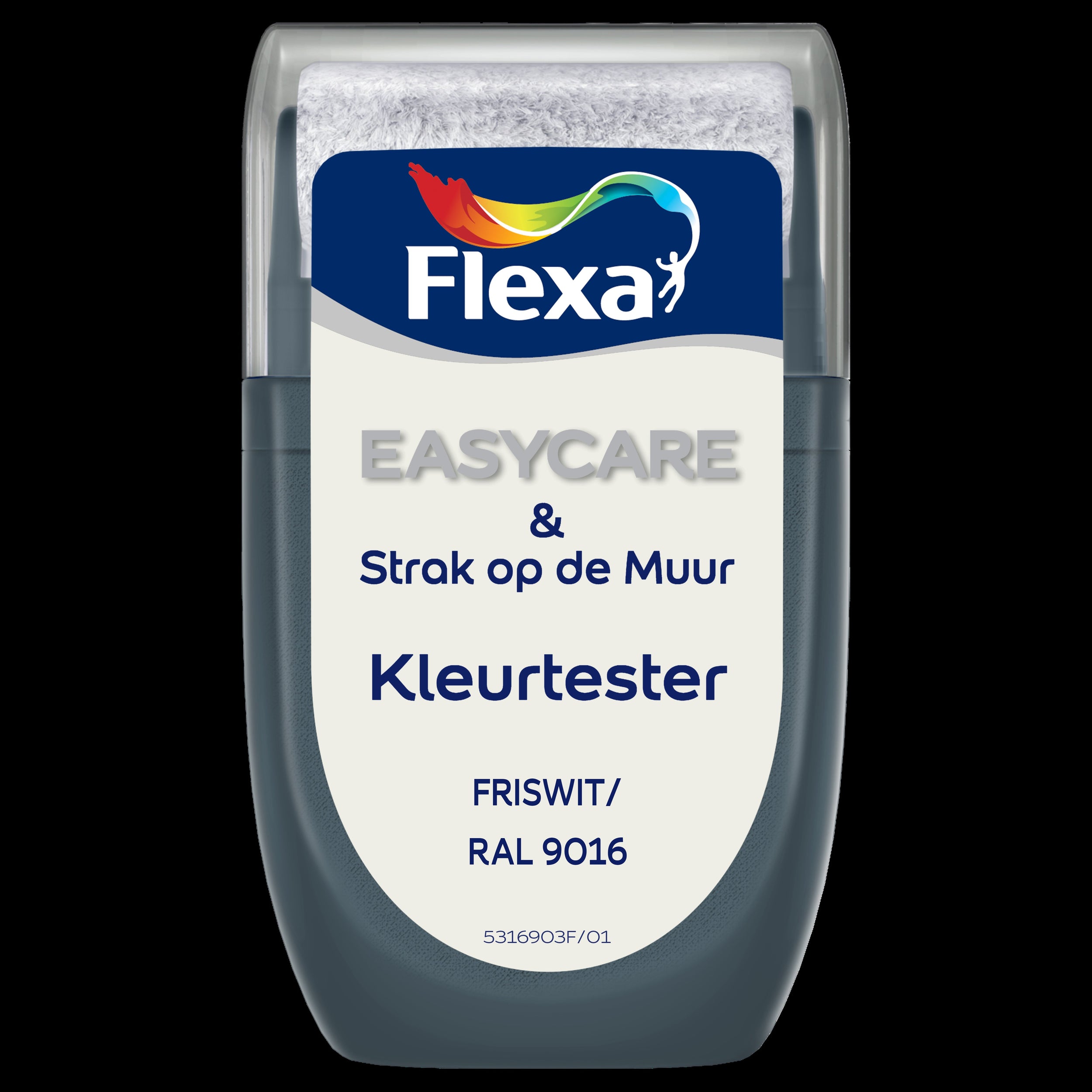 Flexa muurverf tester Strak op de Muur fris wit ral 9016 30ml