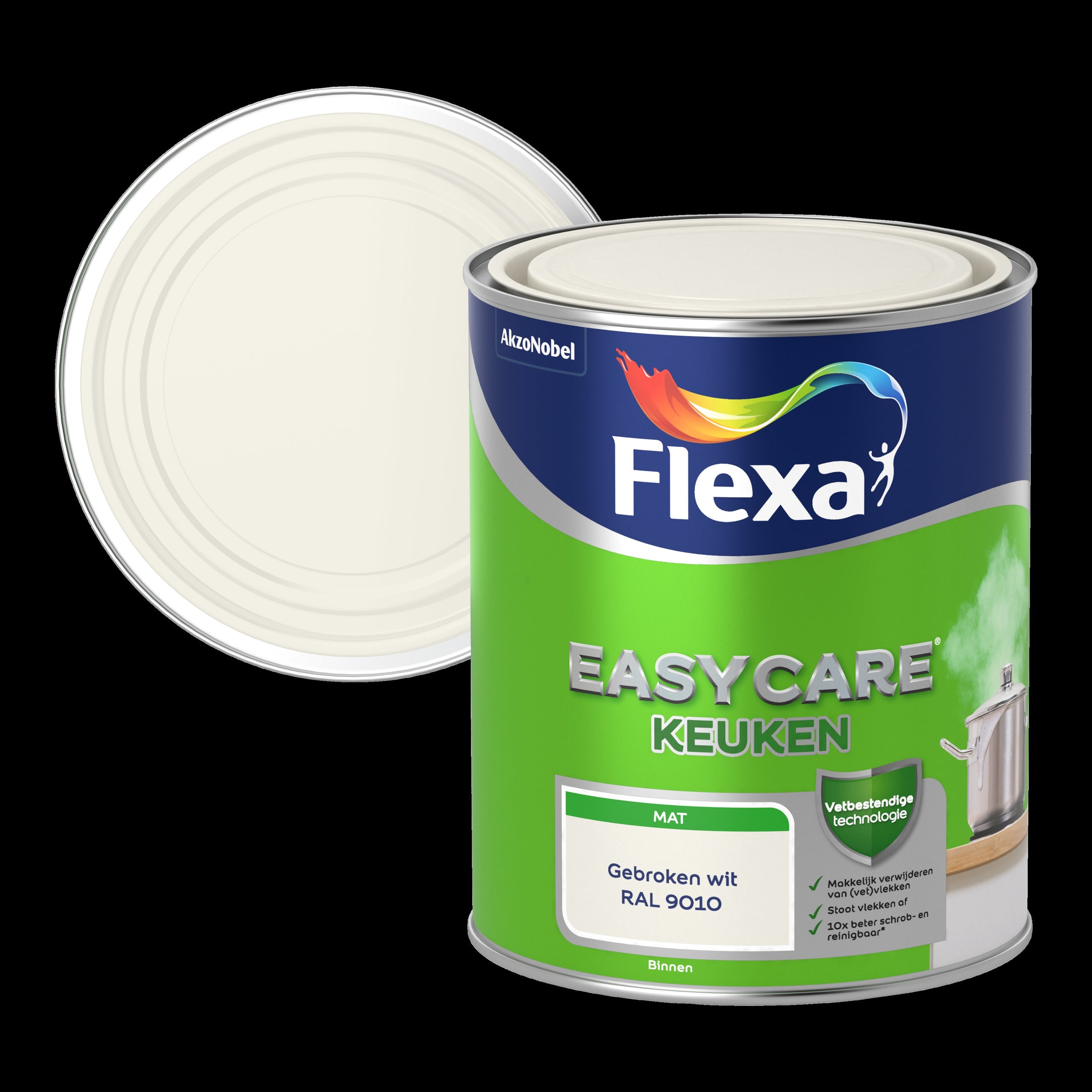Flexa muurverf Easycare Keuken mat RAL 9010 1L