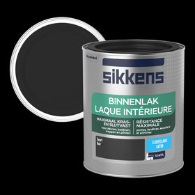 Sikkens binnenlak zijdeglans zwart 750ml