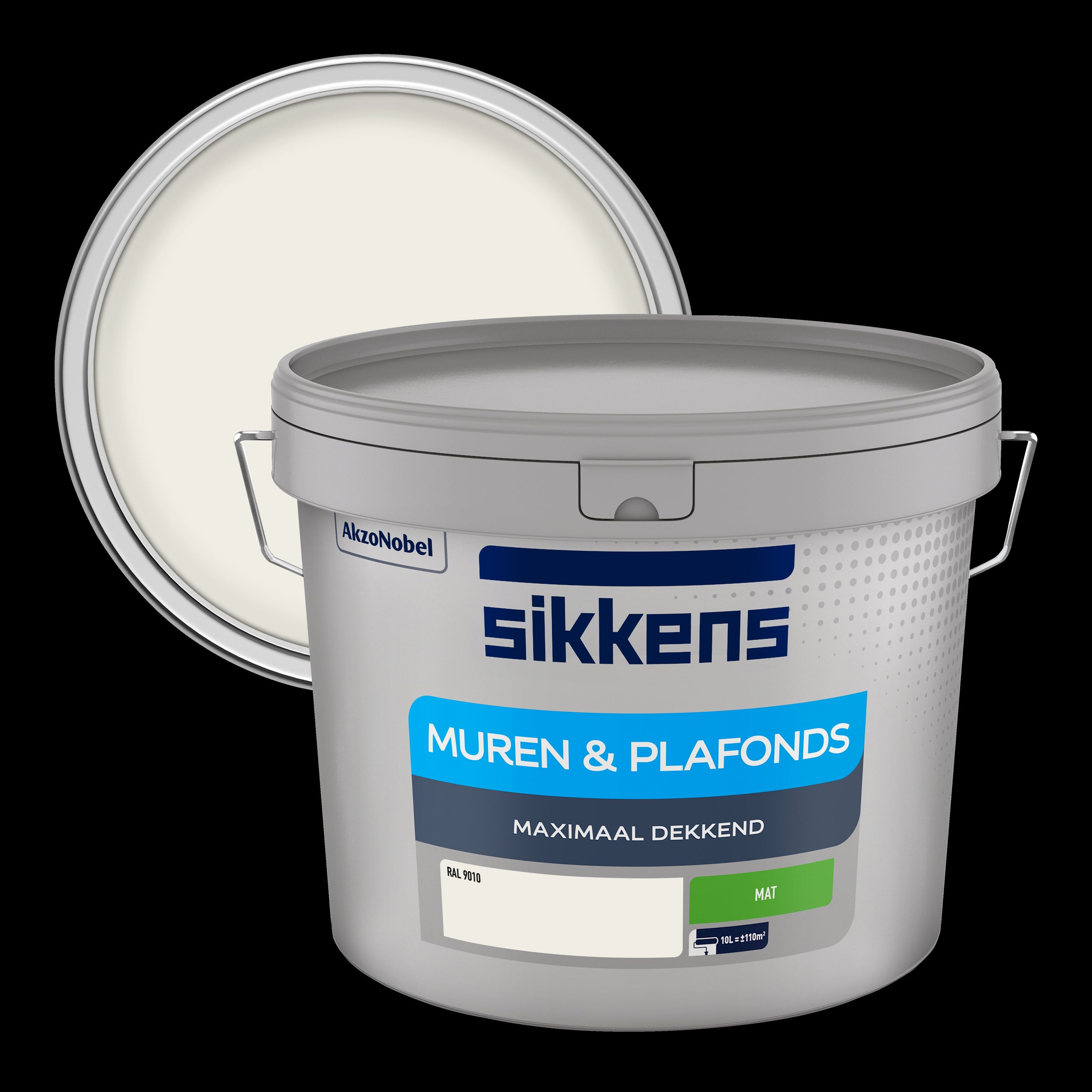 Sikkens binnenmuurverf mat RAL 9010 10L