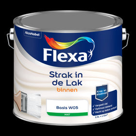 Flexa strak in de lak watergedragen mat basis w05 2,5l