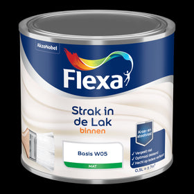 Flexa strak in de lak watergedragen mat basis w05 500ml