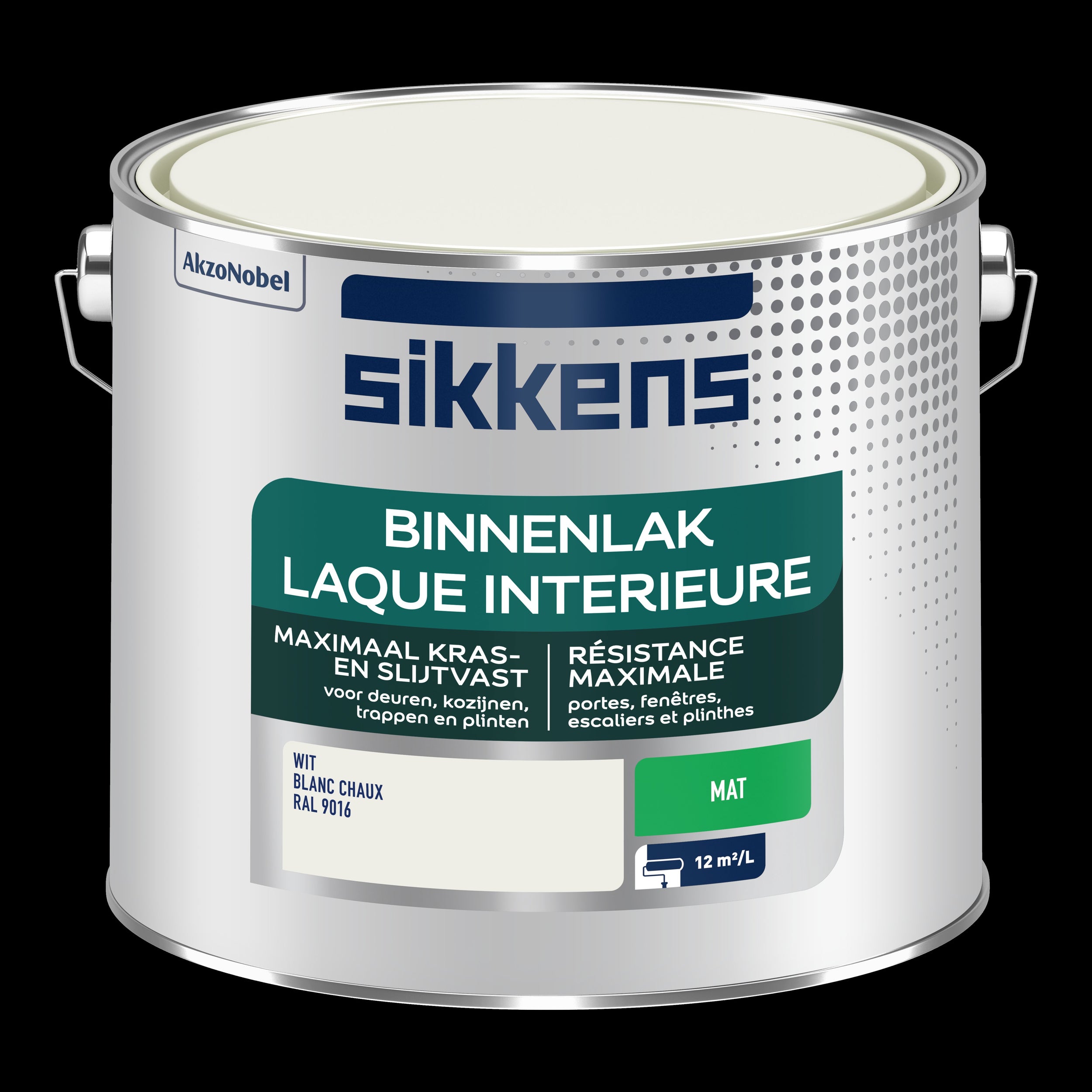 Sikkens binnenlak mat RAL9016 2,5L